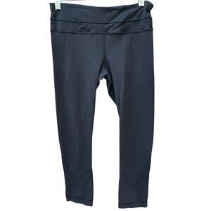 Lululemon Speed Up Crop Leggings Black Size 4 21" Stretch Legging Gym‎